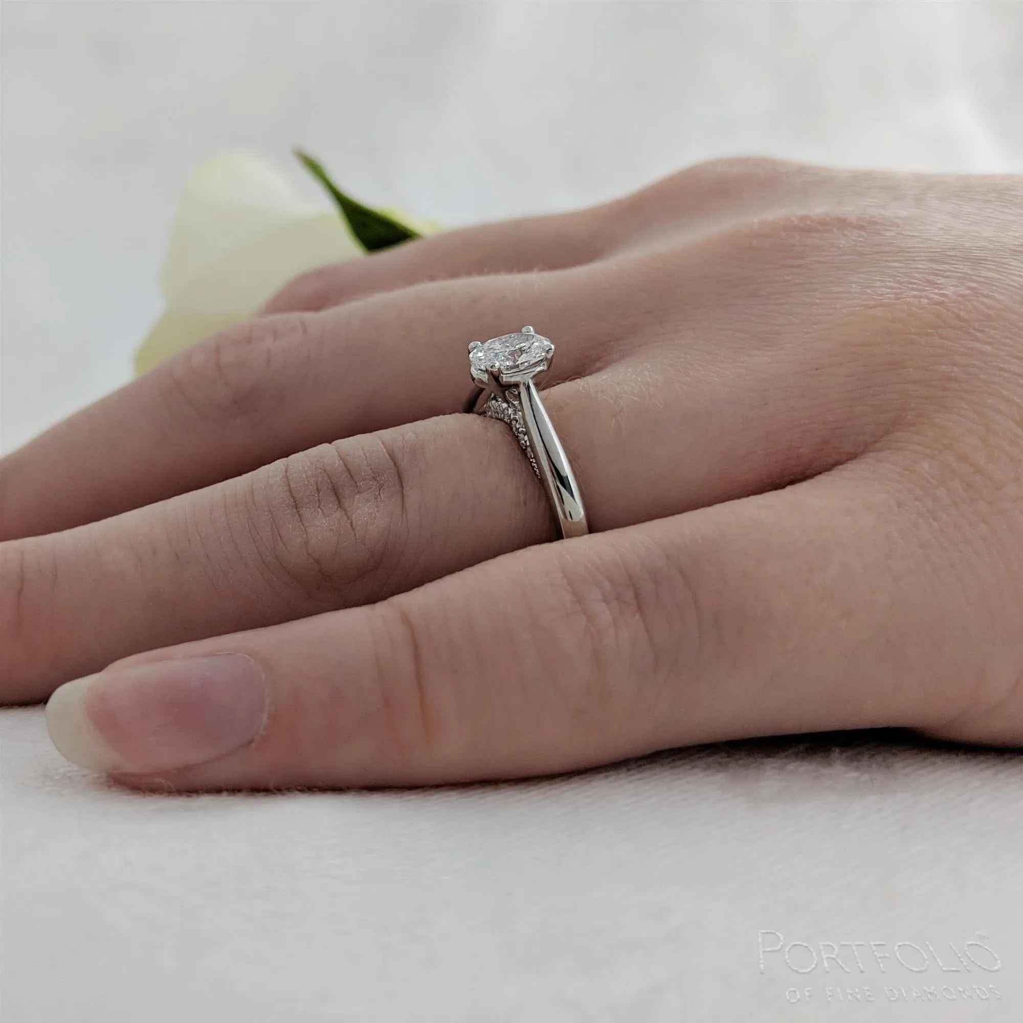 Solitaire 0.50ct D SI1 Diamond Platinum Ring