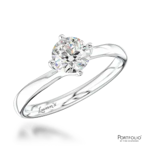 Solitaire 0.50ct E SI1 Diamond Platinum Ring
