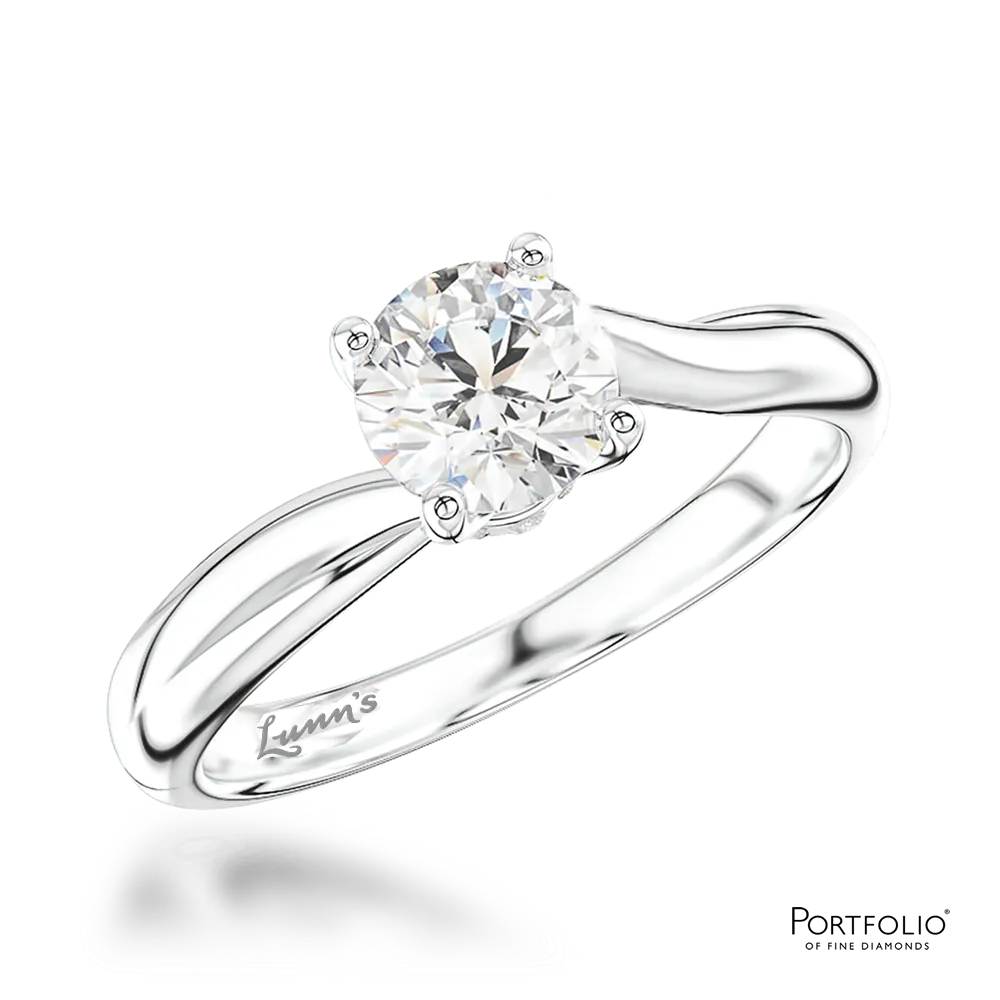Solitaire 0.50ct E VS2 Diamond Platinum Ring