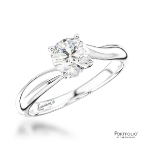 Solitaire 0.50ct E VS2 Diamond Platinum Ring