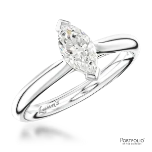 Solitaire 0.50ct F VS2 Diamond Platinum Ring