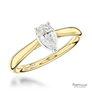 Solitaire 0.50ct G SI1 Diamond Yellow Gold/Platinum Ring