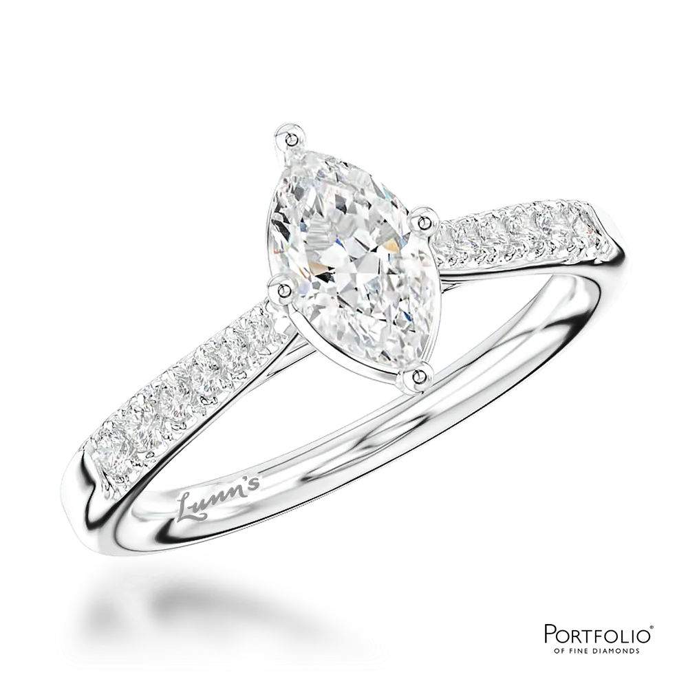 Solitaire 0.70ct D SI1 Diamond Platinum Ring