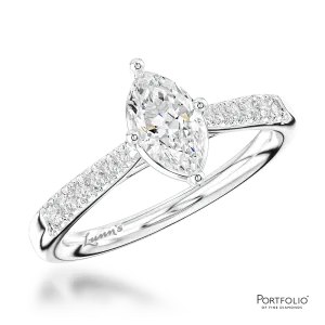 Solitaire 0.70ct D SI1 Diamond Platinum Ring
