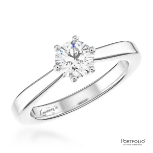 Solitaire 0.70ct E SI1 Diamond Platinum Ring