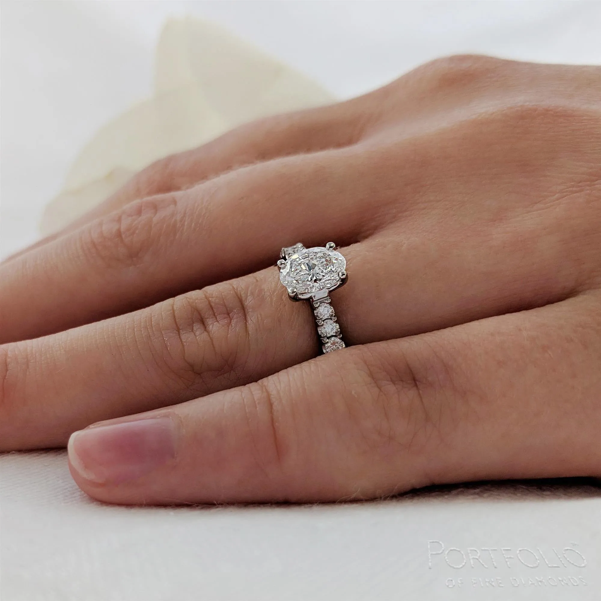 Solitaire 0.70ct E VS2 Diamond Platinum Ring