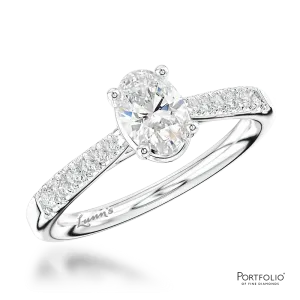 Solitaire 0.70ct E VS2 Diamond Platinum Ring