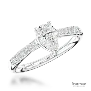 Solitaire 0.70ct F VS1 Diamond Platinum Ring