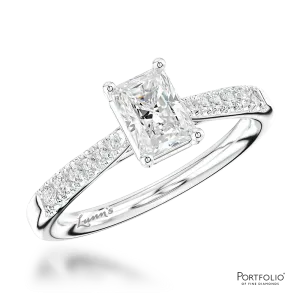 Solitaire 0.70ct F VS2 Diamond Platinum Ring