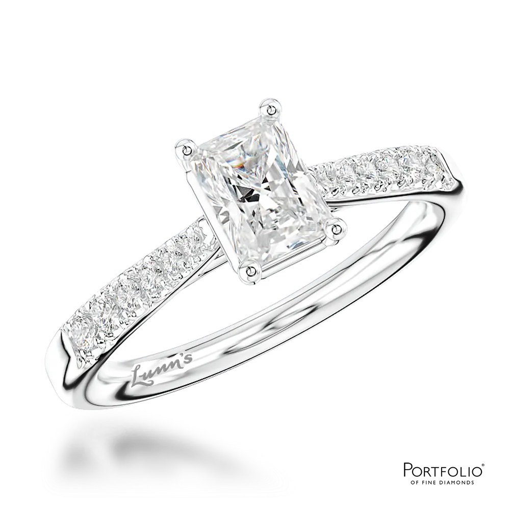 Solitaire 0.70ct F VS2 Diamond Platinum Ring