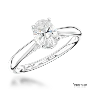 Solitaire 0.70ct F VS2 Diamond Platinum Ring