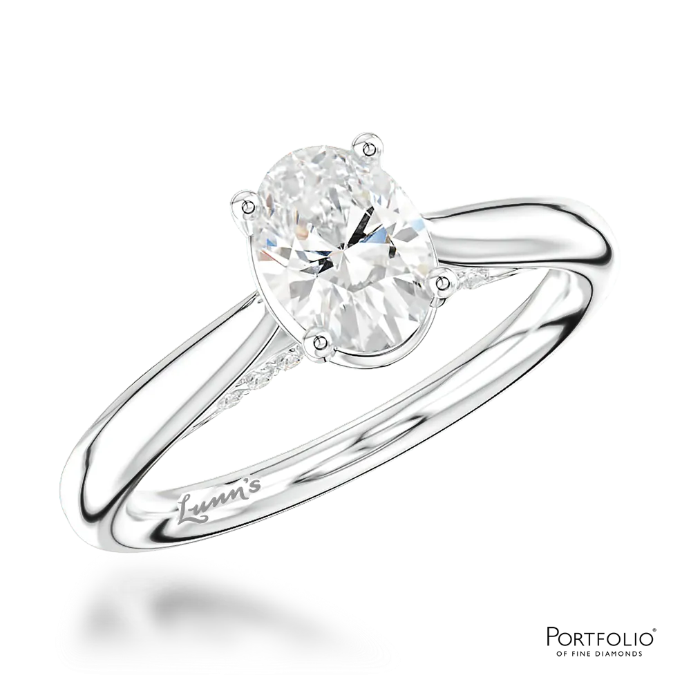 Solitaire 0.70ct F VS2 Diamond Platinum Ring