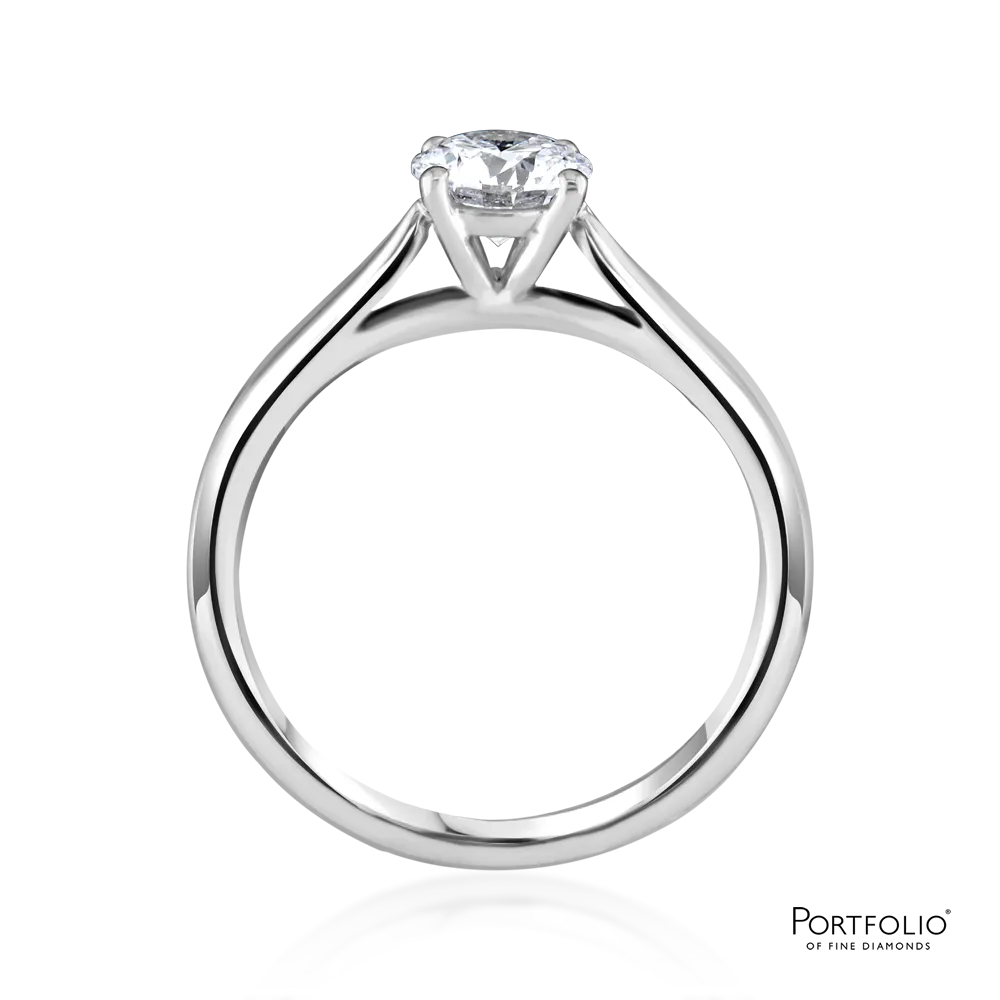 Solitaire 0.75ct D IF Diamond Platinum Ring