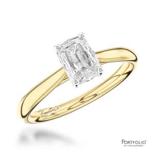 Solitaire 0.75ct D VS1 Diamond Yellow Gold/Platinum Ring