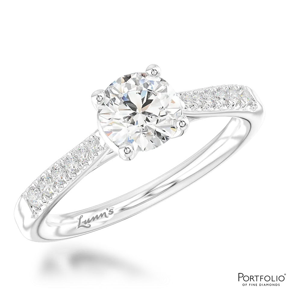 Solitaire 0.80ct G VS2 Diamond Platinum Ring