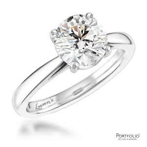 Solitaire 0.80ct I SI1 Diamond Platinum Ring