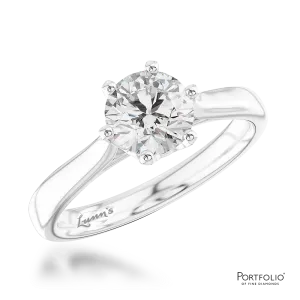 Solitaire 0.90ct G SI1 Diamond Platinum Ring