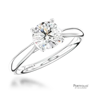 Solitaire 1.00ct E SI1 Diamond Platinum Ring