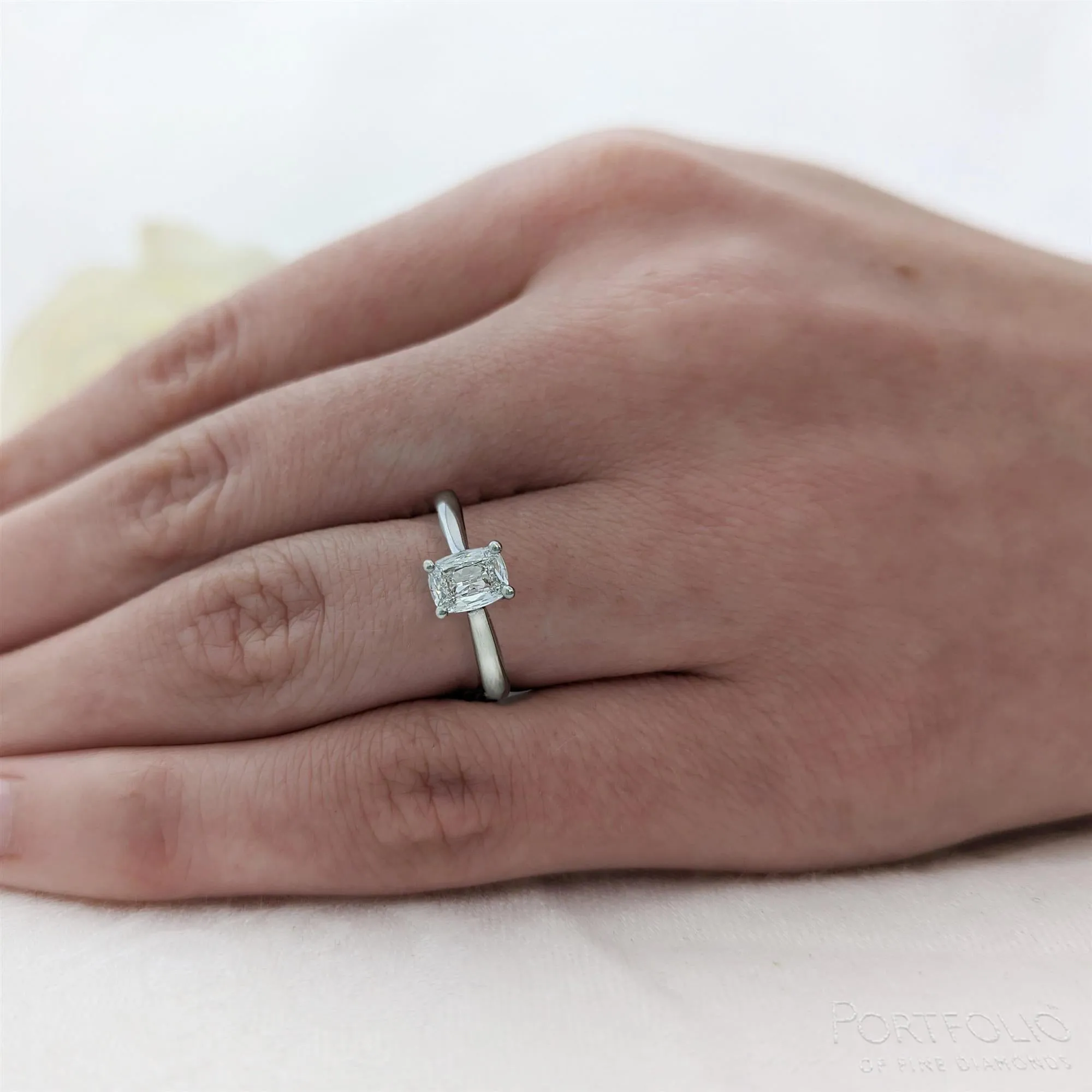 Solitaire 1.00ct F IF Diamond Platinum Ring