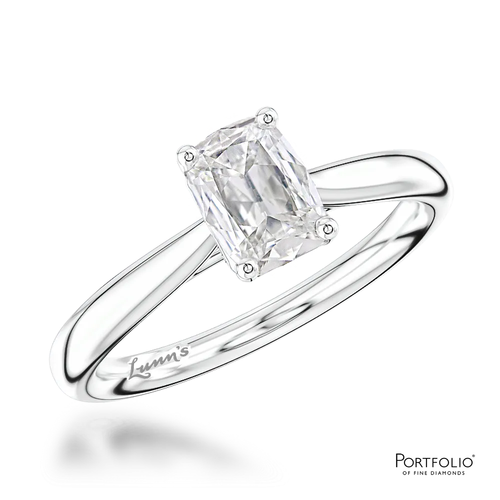 Solitaire 1.00ct F IF Diamond Platinum Ring