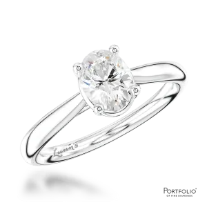 Solitaire 1.00ct F VS2 Diamond Platinum Ring