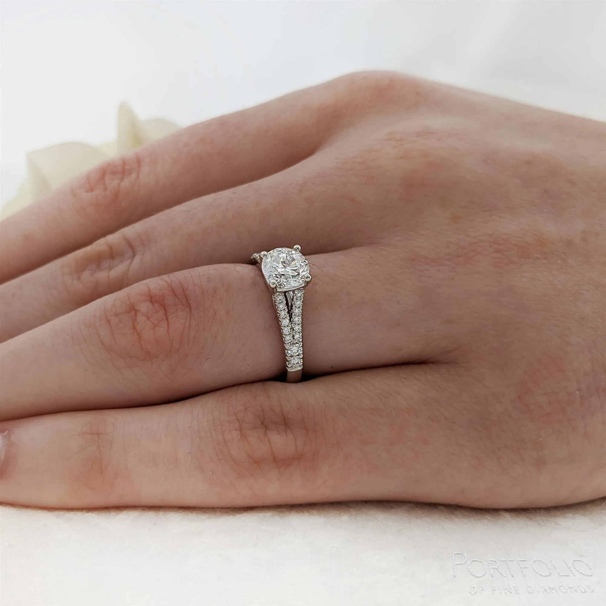 Solitaire 1.00ct G SI1 Diamond Platinum Ring