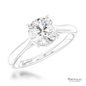 Solitaire 1.00ct H SI2 Diamond Platinum Ring