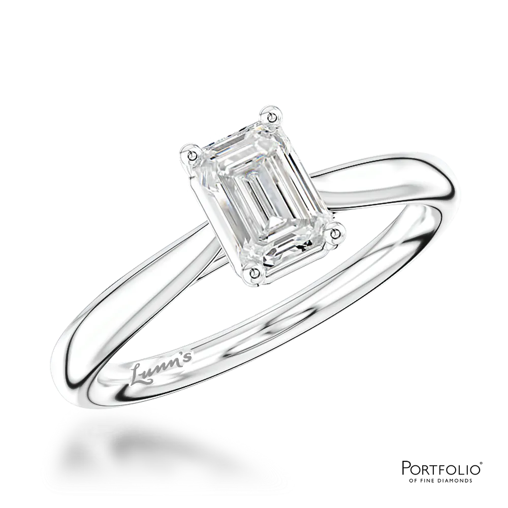 Solitaire 1.20ct F SI1 Diamond Platinum Ring