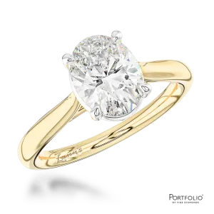 Solitaire 1.20ct G VS2 Diamond Yellow Gold/Platinum Ring