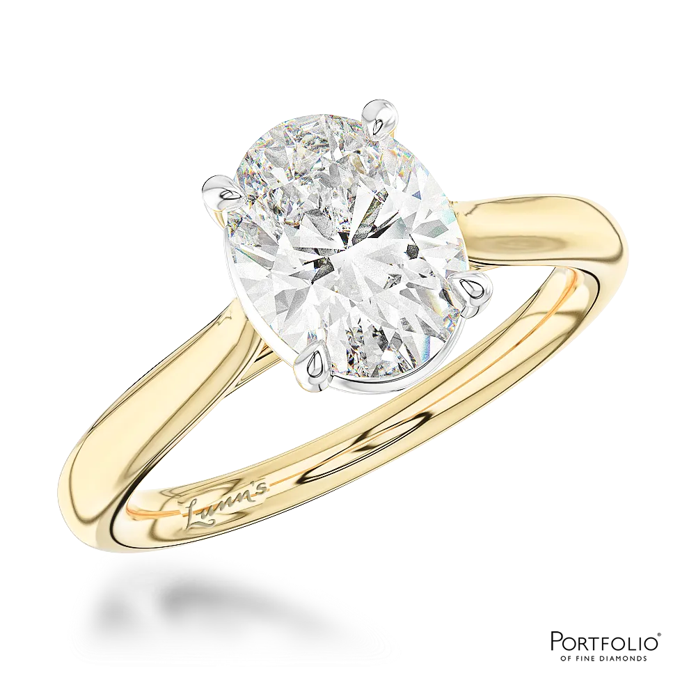 Solitaire 1.20ct G VS2 Diamond Yellow Gold/Platinum Ring