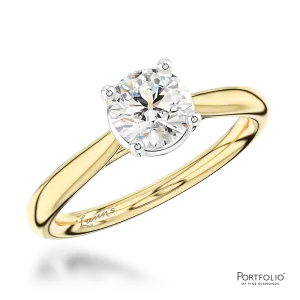 Solitaire 1.70ct H SI2 Diamond Yellow Gold/Platinum Ring
