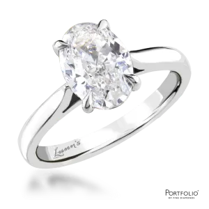 Solitaire 2.01ct F VS2 Diamond Platinum Ring