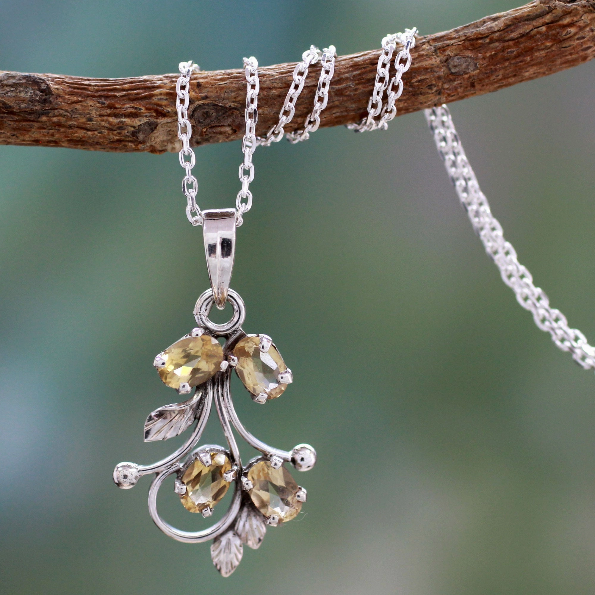 Sonnet India Citrine Pendant Necklace