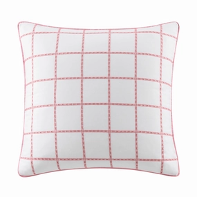 Southern Tide Eyelet Square Coral Decorative Pillow pillowcases,cotton pillow covers,bed linen