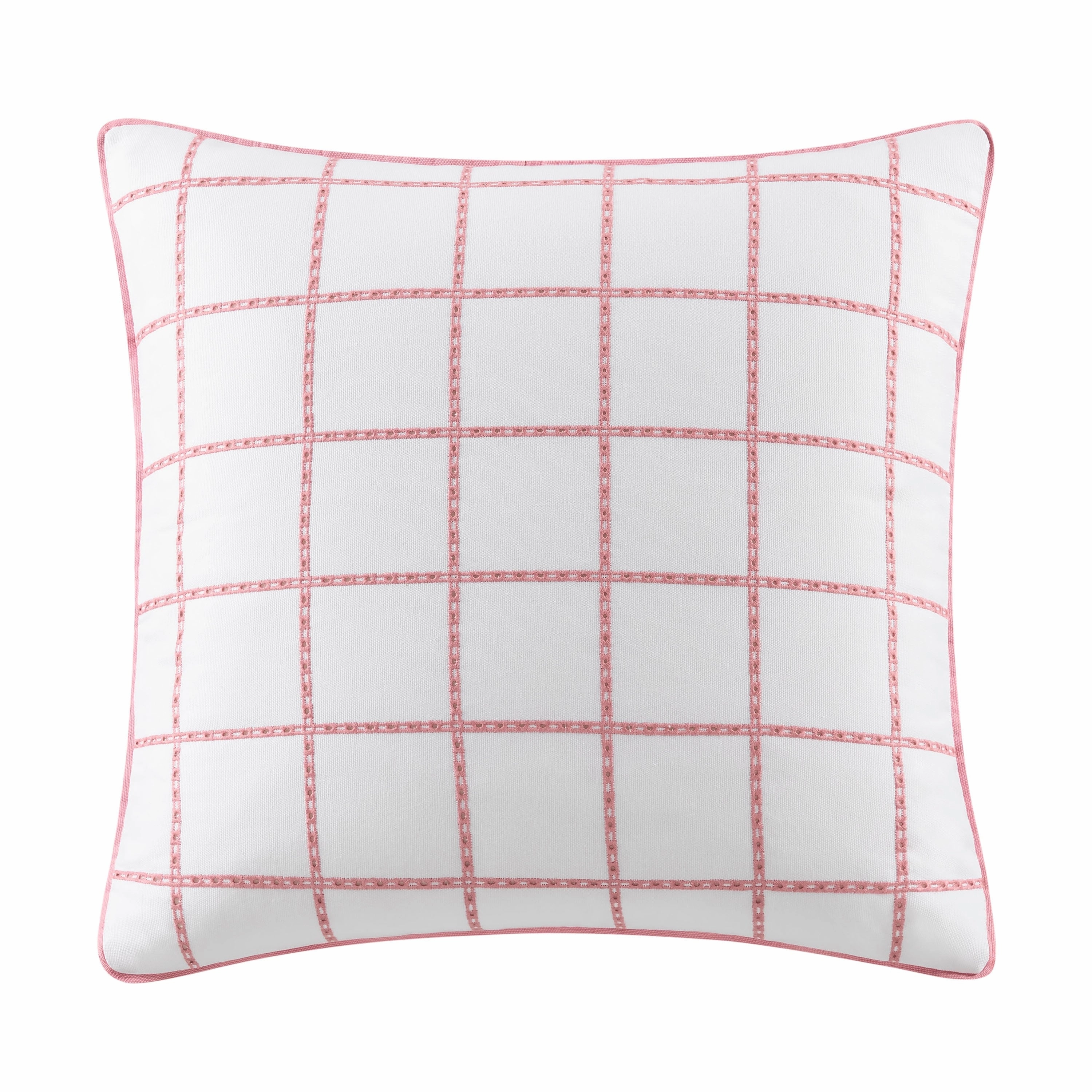 Southern Tide Eyelet Square Coral Decorative Pillow pillowcases,cotton pillow covers,bed linen