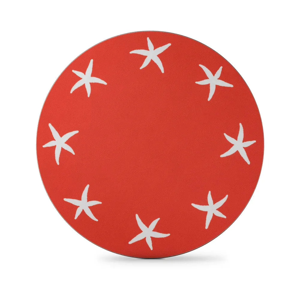 Starfish Round Table Mat Set of 4, Coral tufted headboard, king headboard