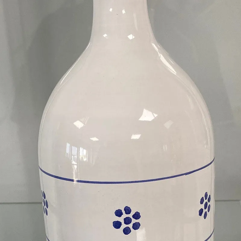 Stella Bianca Olive Oil Bottle, H17cm, White