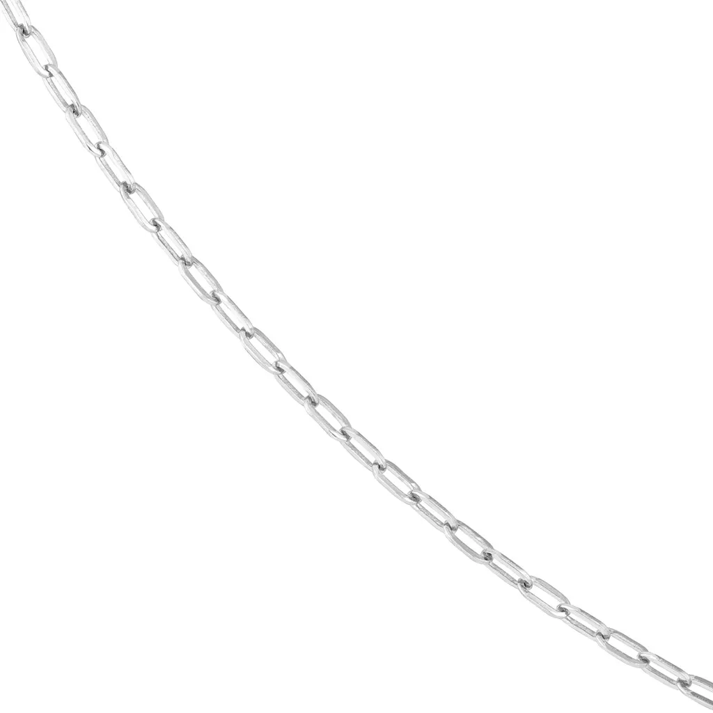 Sterling Silver 2.5mm Paperclip Anklet