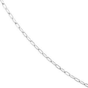 Sterling Silver 2.5mm Paperclip Anklet