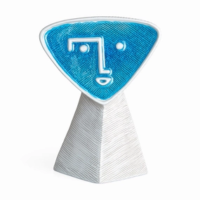 Stoneware Face Vase | Jonathan Adler Les Amis La Modle Vase,Glass Vase