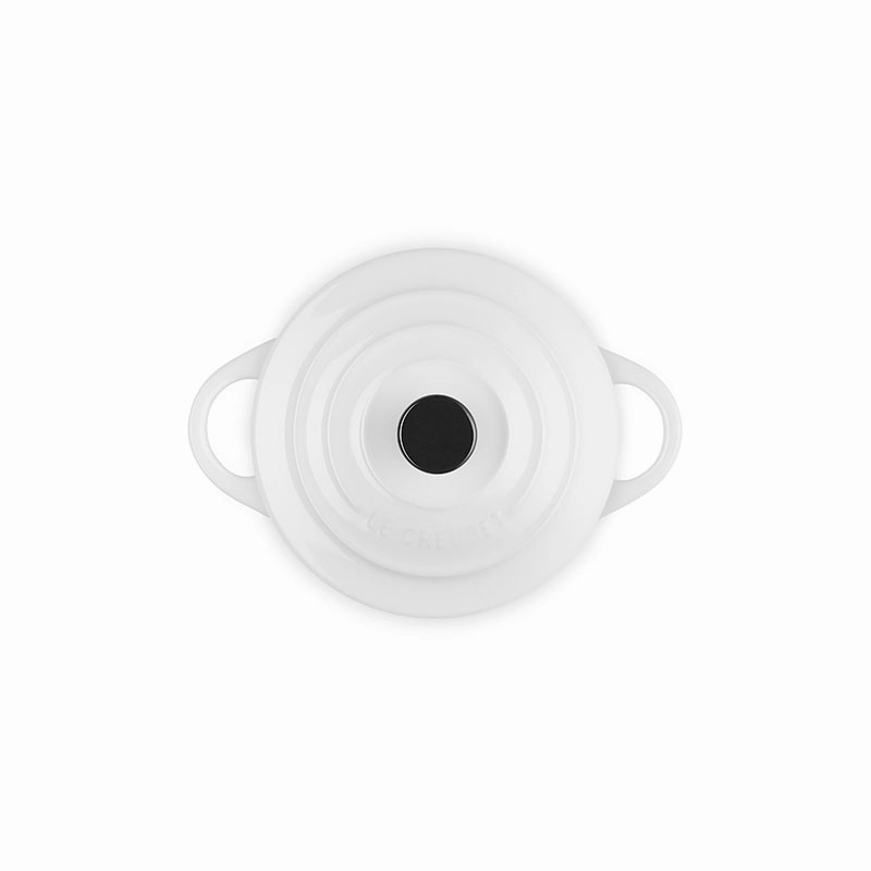 Stoneware Petite Round Casserole, 10cm, White
