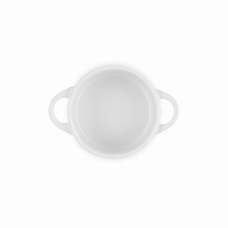 Stoneware Petite Round Casserole, 10cm, White