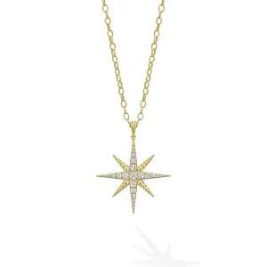 Studio 18K North Star Diamond Pendant Necklace