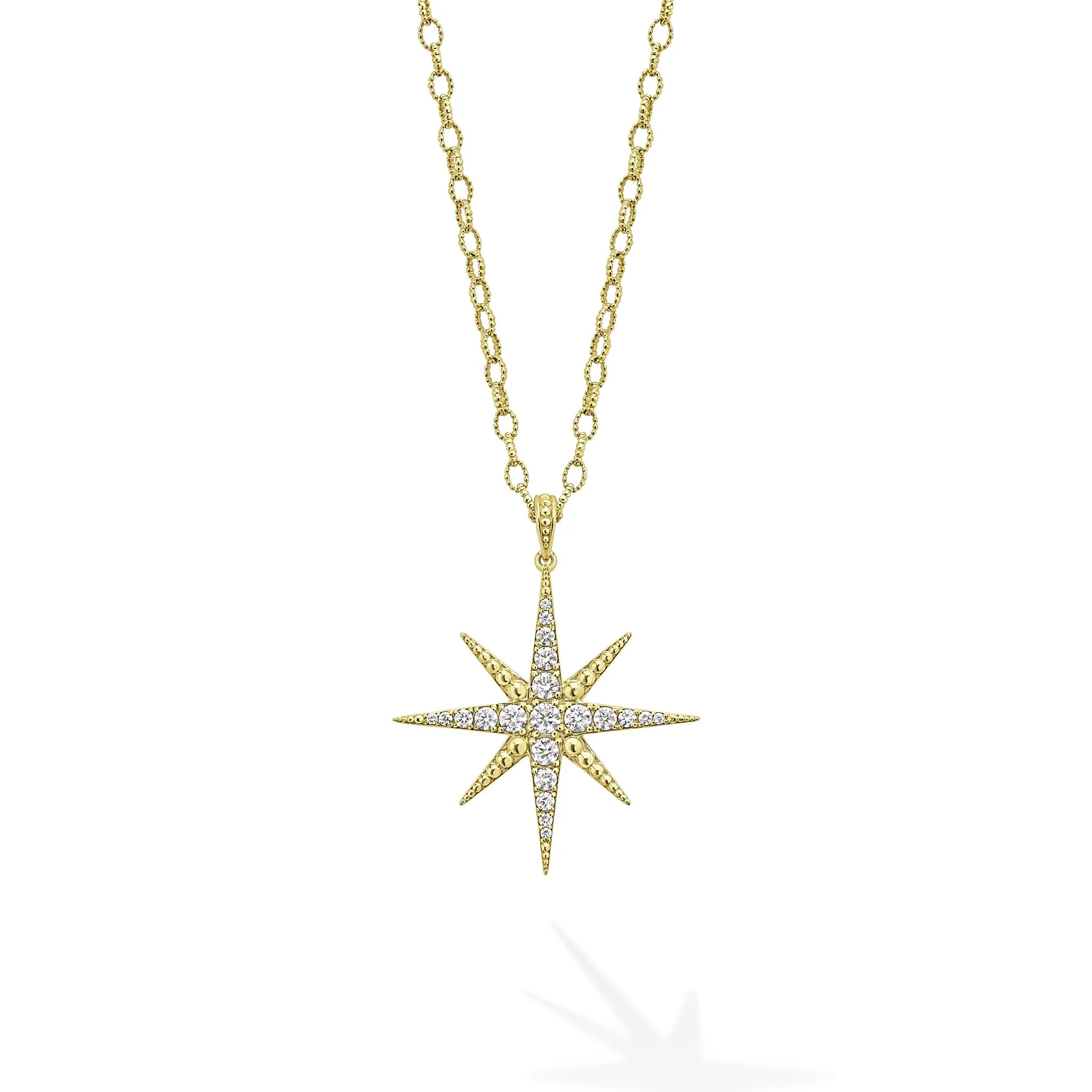Studio 18K North Star Diamond Pendant Necklace