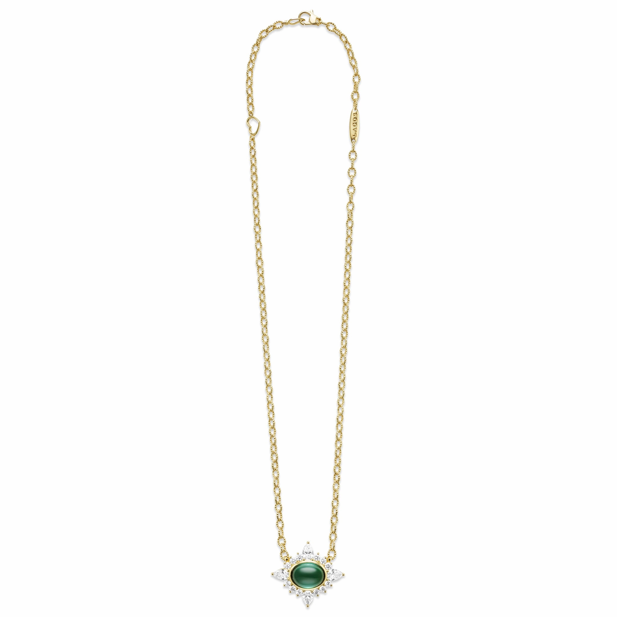Studio 18K Diamond and Indicolite Necklace