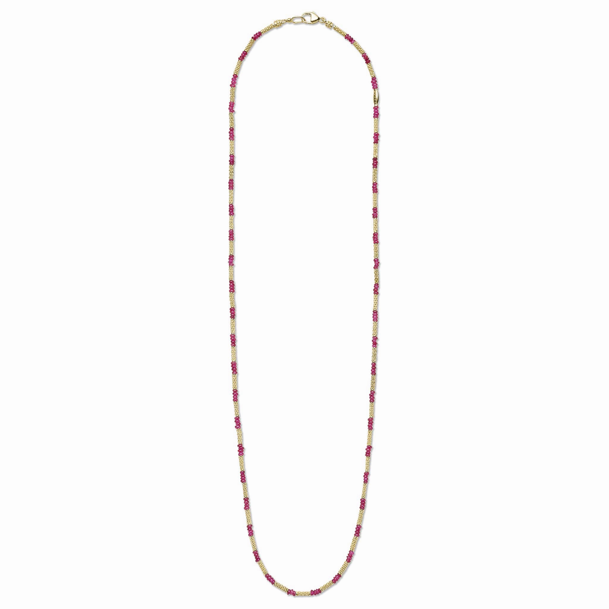Studio 18K Gold and Ruby Necklace