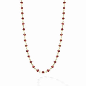 Studio 18K Gold Ruby Necklace