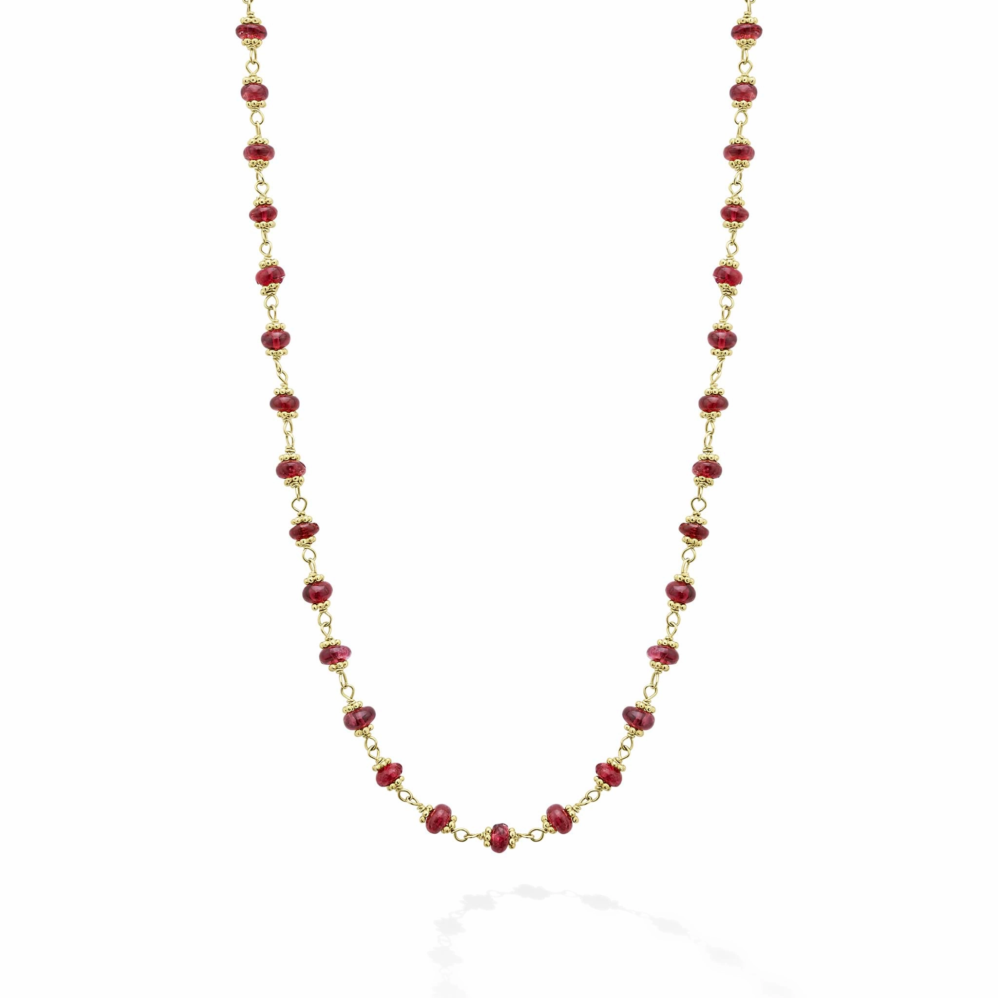 Studio 18K Gold Ruby Necklace