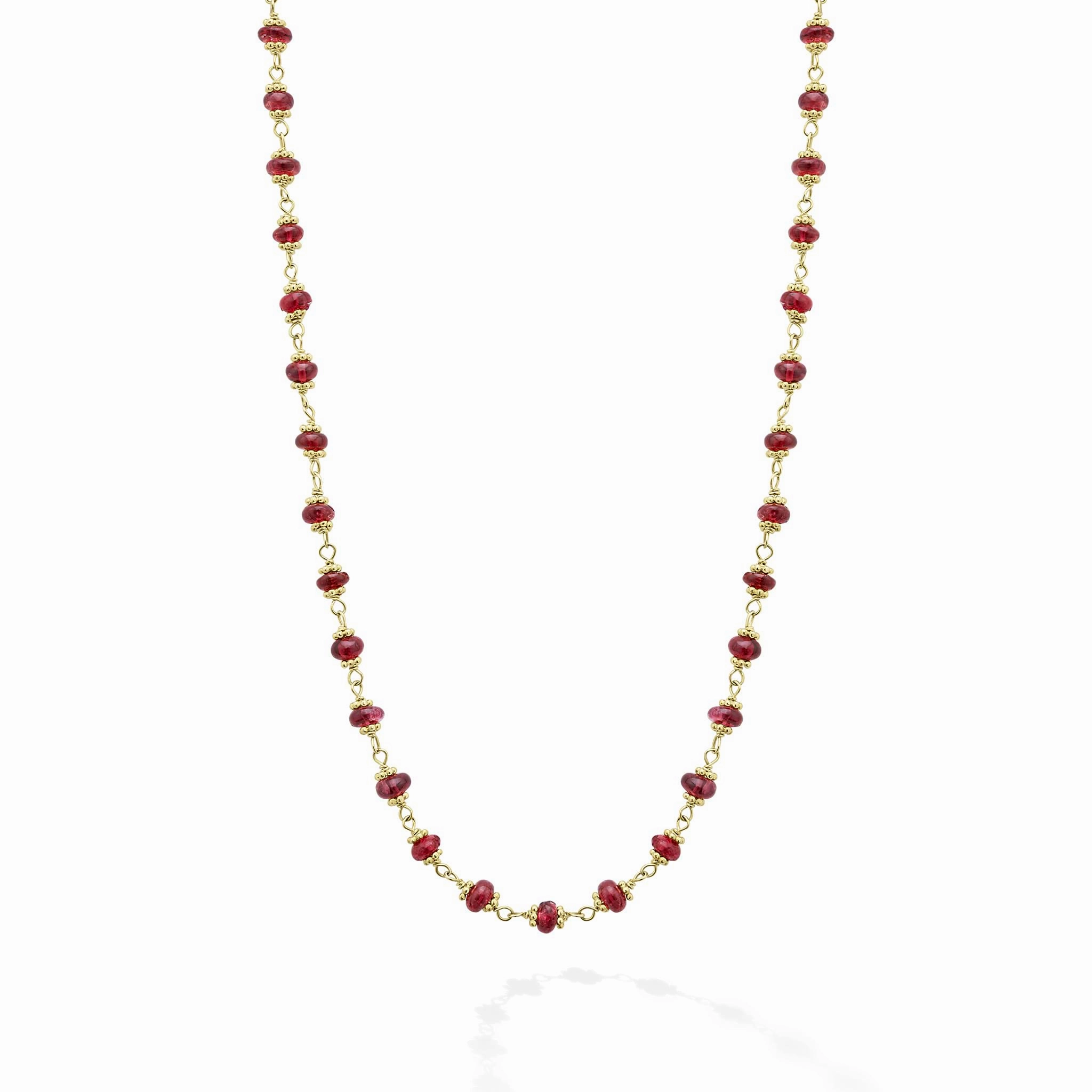 Studio 18K Gold Ruby Necklace