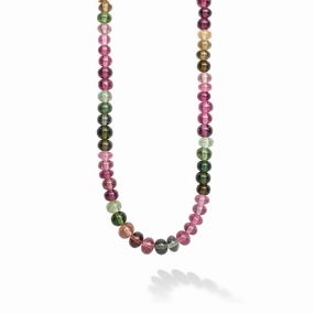 Studio 18K Multi Color Tourmaline Necklace